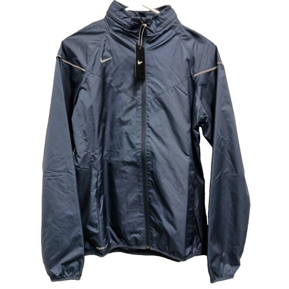 Nike Jackets & Blazers - Nike Storm Fit Womens Windbreaker Jacket Small Navy Full Zip Outdoor NWT